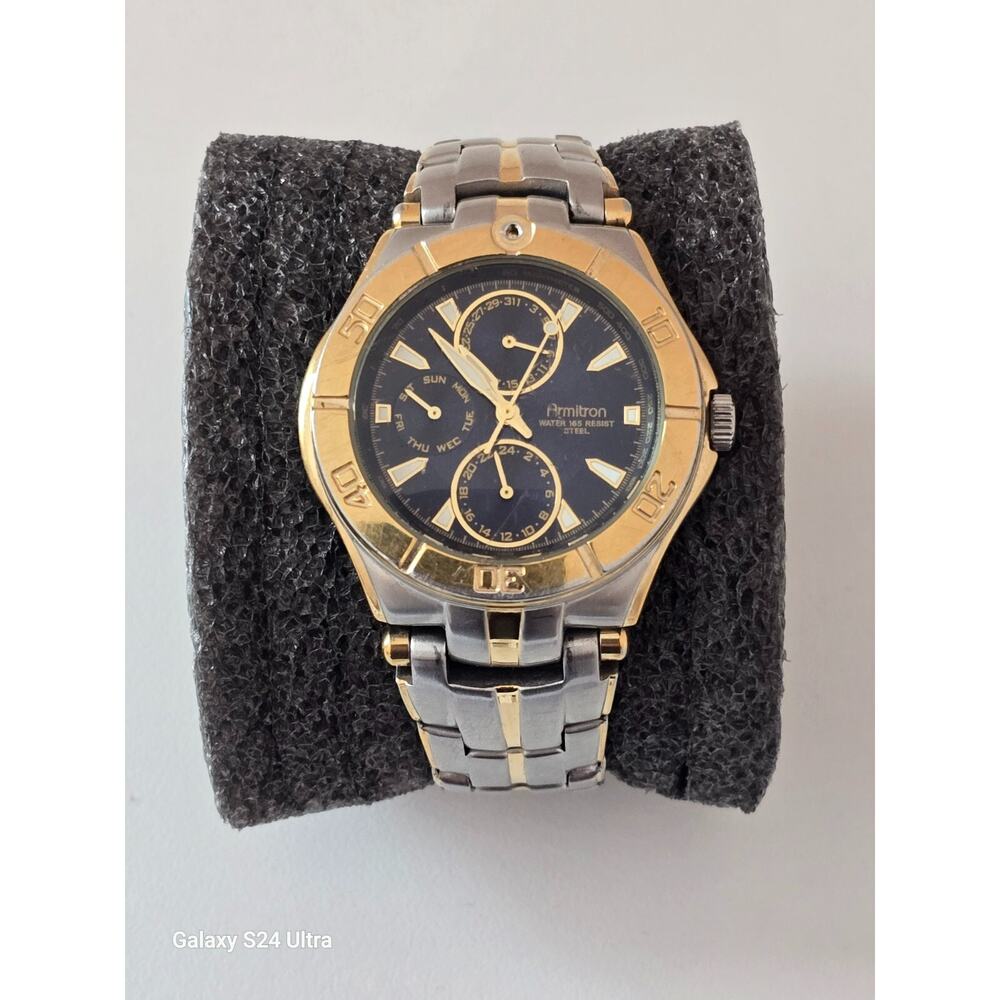 Vintage Armitron 6P27 Chronograph Quartz Watch 20/4224TT